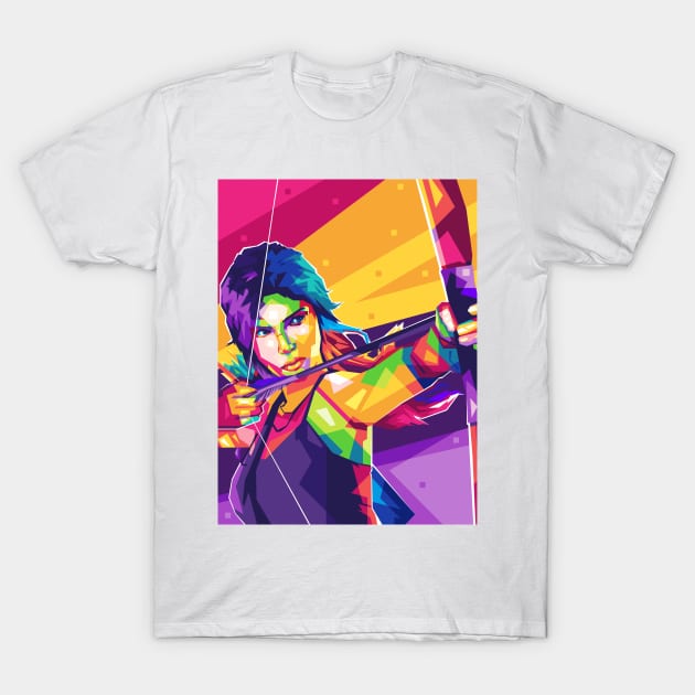 Popart Lara Croft T-Shirt by Alanside